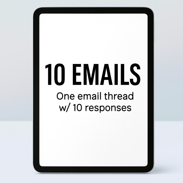 Email Support – 10 Message Thread