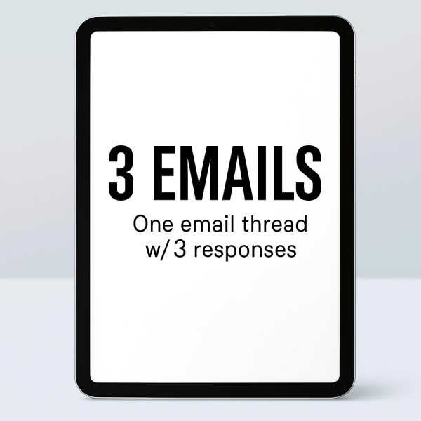 Email Support – 3 Message Thread