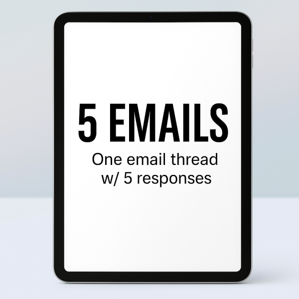 Email Support – 5 Message Thread