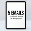 Email Support – 5 Message Thread